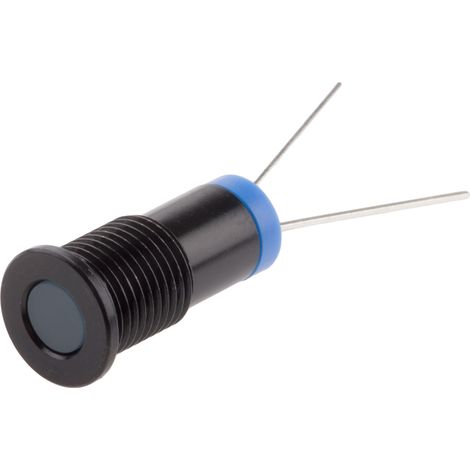 Voyant LED lumineux Bleu RS PRO, dia. 8mm, 2V c.c., IP67 ( Prix pour 1 )
