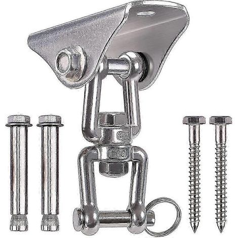 Supports de suspension robustes d'une capacité de 450 kg, en acier inoxydable SUS304, rotation à 360°, 4 vis pour béton (1/5)
