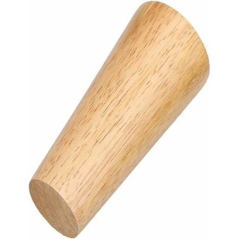 Lot de 4 pieds de meubles en bois massif incliné 20cm, Pieds de rechange avec plaque de montage et vis pour canapé, TV, lit, table à manger (1/3)