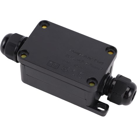 Boîtier de raccordement électrique extérieur étanche IP66 pour rallonge, prise, minuterie, guirlandes de Noël, protecteur de connexion sûr FSH6866-2P (1/5)