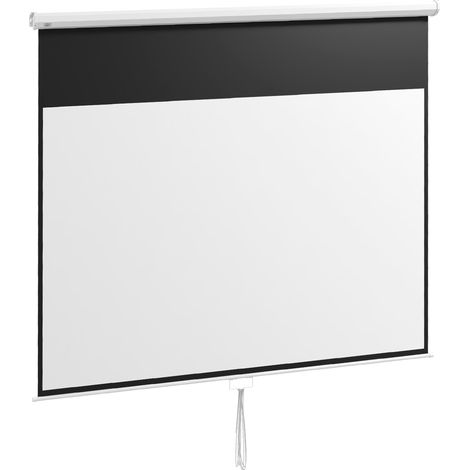 Schermo di proiezione per soggiorno 283 x 8 x 192 cm 16:9 4k moderno atmosfera accogliente finitura opaca in plastica bianca 210000016