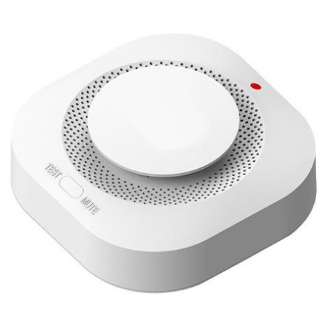 Détecteur de fumée 3V, capteur de fumée sans fil, détection intelligente à 360°, alarme sonore, convient aux cuisines et aux chambres.