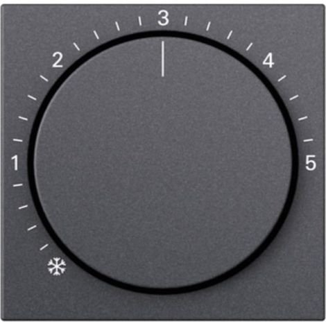 GIRA 270628 CACHE POUR RÉGULATEUR DE TEMPÉRATURE AMBIANTE SYSTEM 55 ANTHRACITE