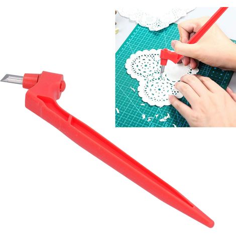 360° drehbares Künstler-Schneidemesser, flexible Klinge, zur Herstellung von Vinylaufklebern und Dekorationen, Materialien: Edelstahl und Kunststoff, Größe: 18,5 x 3 x 1 cm. (1/5)