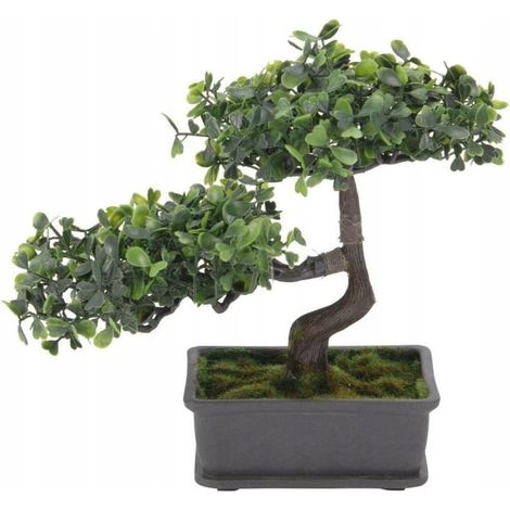 Pianta artificiale in vaso, albero bonsai, 23x15 cm