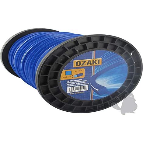 Bobina filo nylon quadrato OZAKI 120 m diametro 4,00 mm
