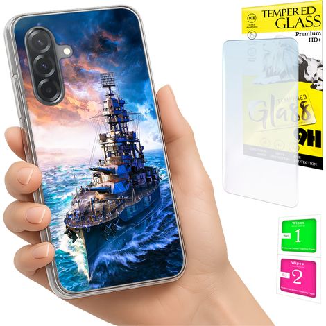 Custodia per Samsung Galaxy A36 / A56, cover fotografica, cover posteriore + vetro 9H (1/5)
