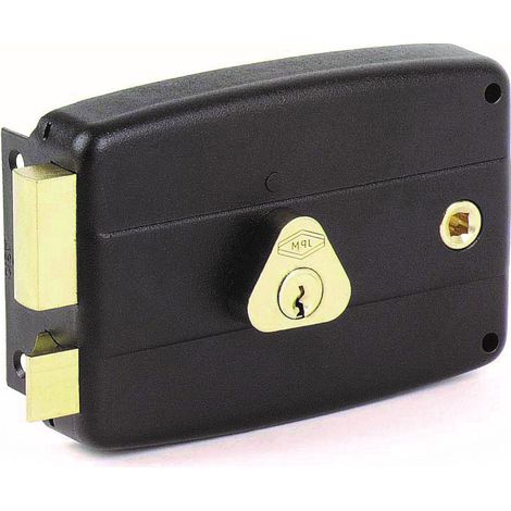 Serrure monopoint applique CISA 50 mm gauche Cylindre triangulaire 3005016000 (1/2)