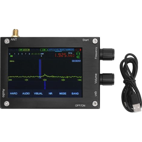 Récepteur SDR DSP 50KHz-2GHz avec écran tactile, radio ondes courtes 3,5 pouces, compatible Malahit, syntoniseur portable