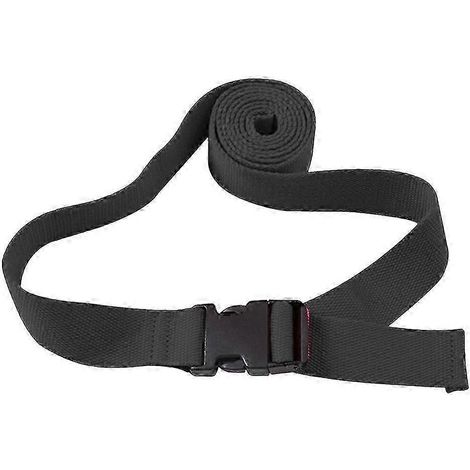 Schnellverschluss-Yogagurt (schwarz) (1/5)