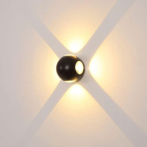 Applique Murale Étanche À LED IP65, Applique Murale Étanche En Aluminium, Luminaire Mural Extérieur, Projecteur Mural En Aluminium, Lampes De Porche Pour Salon, Lumières De Lavage De Mur De Patio De C (1/5)