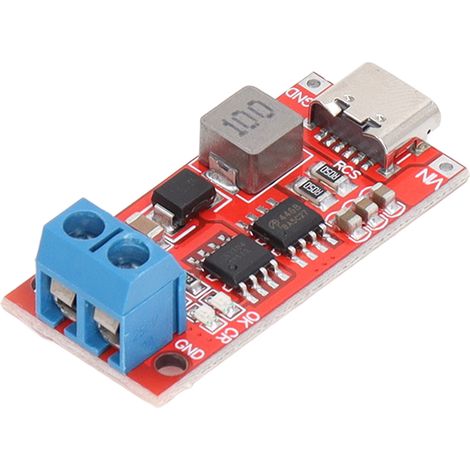 Chargeur boost Type C 12.6V pour batterie lithium, module rouge 4A, entrée DC 3-6V, carte de charge de 3S (1/5)