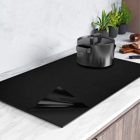 52x61cm Protege Plaque Induction, Tapis de Protection Plaque Induction Silicone Protection Plaque de Cuisson Magnétique, Multifonctionnel Anti Rayures Non Slip Plaque Protection Induction (1/5)