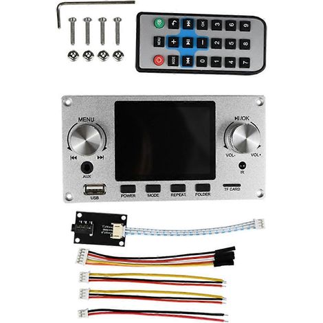 Module de décodage audio sans perte avec écran couleur TFT 2,8 pouces, couleur argent (1/5)