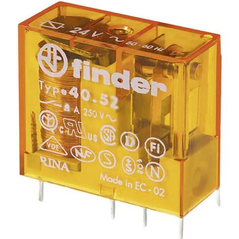 Relais pour circuits imprimés Finder 40.52.8.240.0000-1 240 V/AC 8 A 2 inverseurs (RT) 1 pc(s)