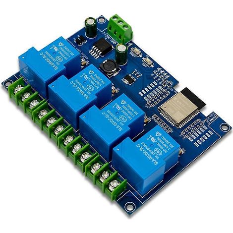 Module relais 4 canaux 30 A DC 7-28/5 V Wi-Fi Bluetooth, carte de développement ESP32-WROOM (1/5)
