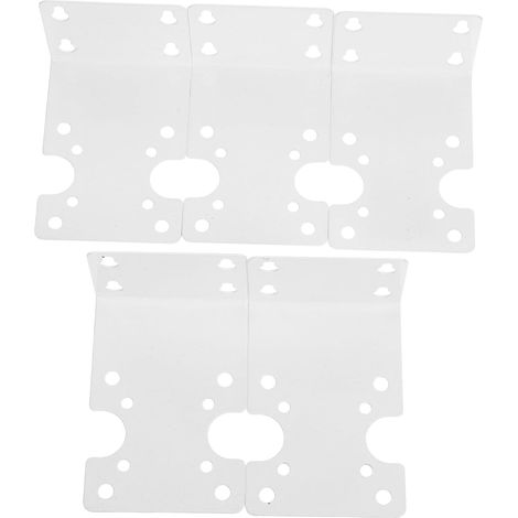 Filtre à eau Unomor lot de 5 fixation murale métal blanc (1/5)