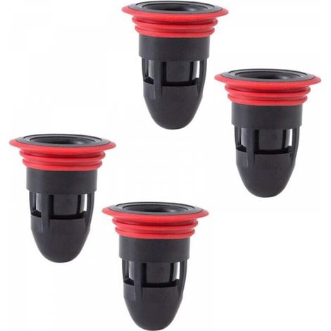 4PCS Bouchon Anti-Odeur pour égout Douche Drain de Plancher évacuation Drain de Sol Anti refoulemen 41-50mm - Noir (1/5)
