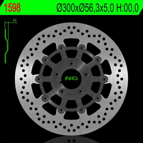 Disco de freno delantero flotante Harley Davidson de 300 mm (5x8,5 mm)