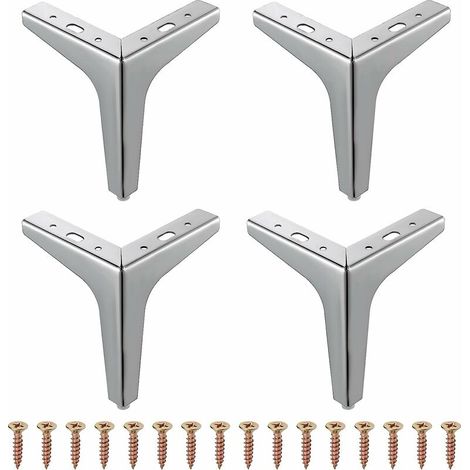 Green Mobility-Lot de 4 pieds de meuble triangle en métal moderne (13 cm) (1/5)
