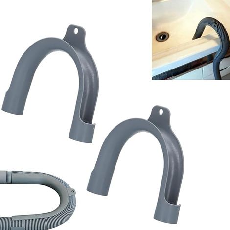 PVC Washing Machine and Dishwasher Drain Hose Holder, Drain Hose Hook, Heavy Duty Drainage Brackets (1/5)