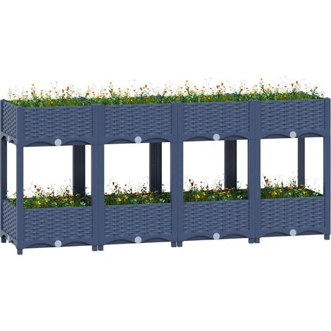 vidaXL Arriate polipropileno 160x40x71 cm (1/5)
