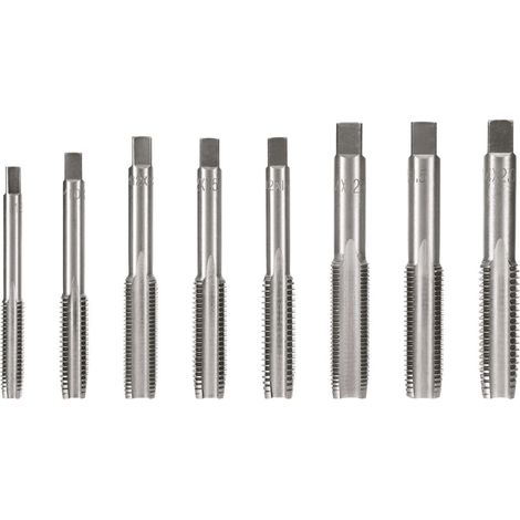 8 tarauds - Fabrication acier carbone - Réparation Automobile et Machines (1/4)