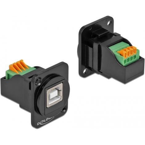 Delock MÃ³dulo Type-D USB 2.0 Tipo-B hembra a bloque de terminales