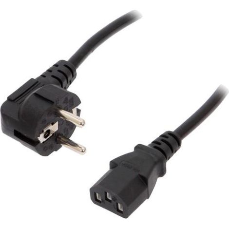 Cable alimentation angulaire vers C13 femelle 1.5m