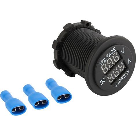 Auto-Motorrad-DC-12-24V-Digital-Voltmeter-Amperemeter mit zwei LEDs (1/5)