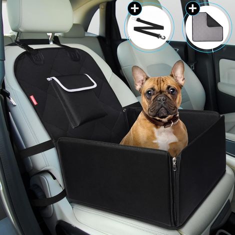 Stabiler, vorwärts- und rückwärtsgerichteter Hundeautositz mit Sicherheitsgurt, wasserdicht, schwarz (1/5)