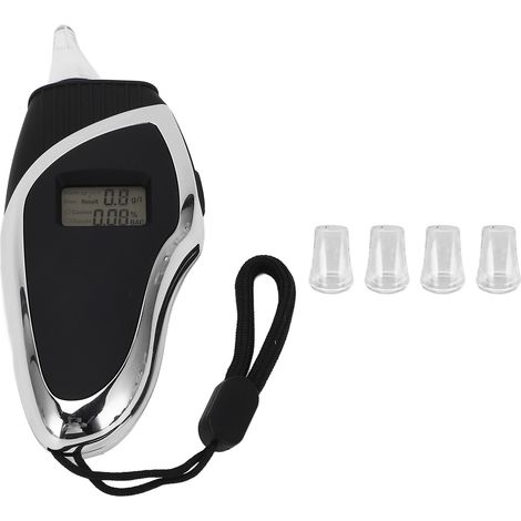 Testeur d'alcoolémie numérique LED portable avec embouts buccaux, affichage digital portable (1/5)