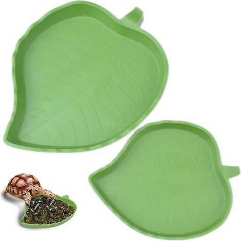 Lot de 2 gamelles en forme de feuille pour petits reptiles (1/5)