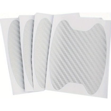 (Argent, 4 pièces) 4 autocollants pour portières de voiture : Protégez votre véhicule des rayures et des dommages grâce à ces protections résistantes (1/4)