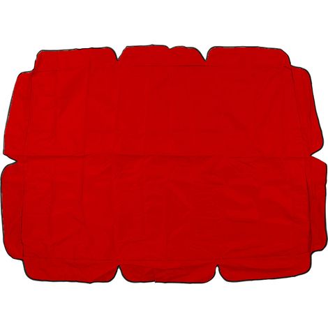 GARRYFIZH Auvent de balançoire d'extérieur étanche, chaise de remplacement en tissu Oxford enduit d'argent 420D pour jardin et Patio rouge