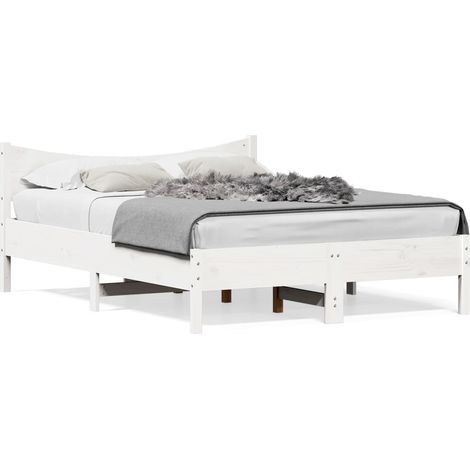 Maison Exclusive - Letto senza Materasso Bianco 120x190 cm Legno Massello di Pino