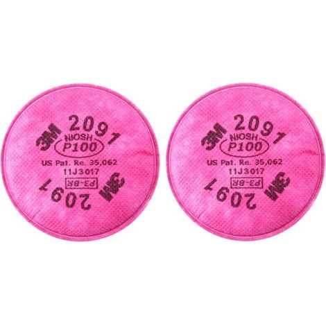 Deux filtres, convient pour: peinture bouchons d'oreilles, poussière, produits chimiques, époxy, coupe, polissage (2091) - 2pcs (1/5)