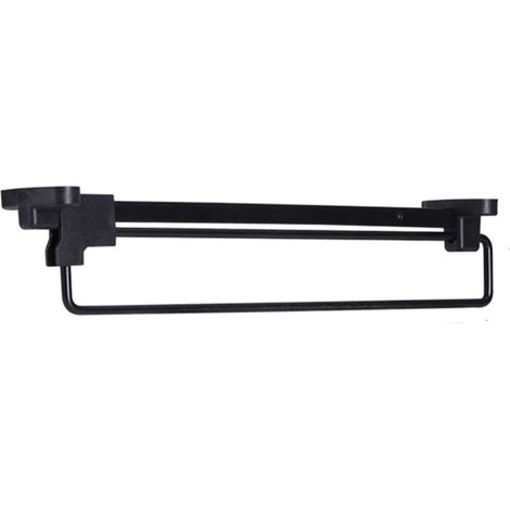 Portant à vêtements coulissant - Rangement pour la maison, gain de place dans la garde-robe - Noir - 300 mm (1/4)