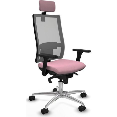 Piqueras y Crespo 3D086N2 Chaise de bureau rose ergonomique (1/3)