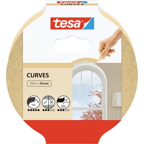 tesa KURVEN 56533-00001-02 Nastro crespato Beige (L x L) 25 m x 25 mm 1 pz.