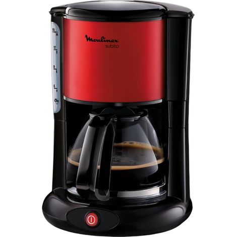 Cafetière filtre rouge 1,25 L Stop-Goutte (1/2)