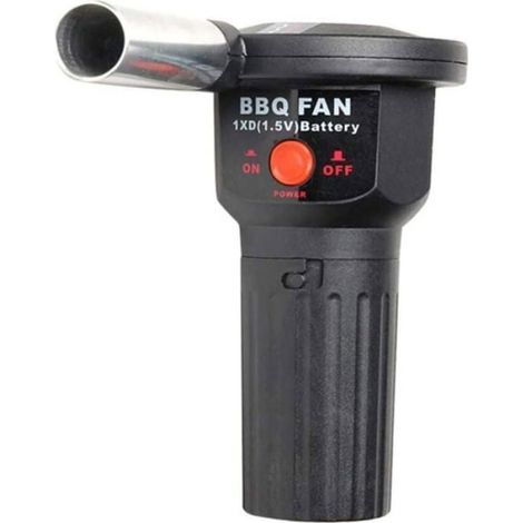 Ventilateur Barbecue - Souffleur Électrique Portable pour Barbecue et Pique-nique en Plein Air - 16,5 x 8 x 13,8 cm - 125 g - Alimentation Pile D (non incluse) - 1 Pièce (1/4)