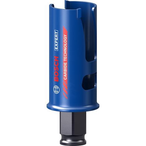 Bosch Professional 1 x Sierras de corona Expert Construction Material, para Madera blanda, 32 mm, Accesorios Taladro de impacto rotativo