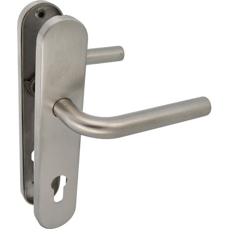 AMIG  Poignées sur plaque à cylindre  4PXB  230 x 45 mm  Acier inoxydable AISI 304  Mat (1/5)