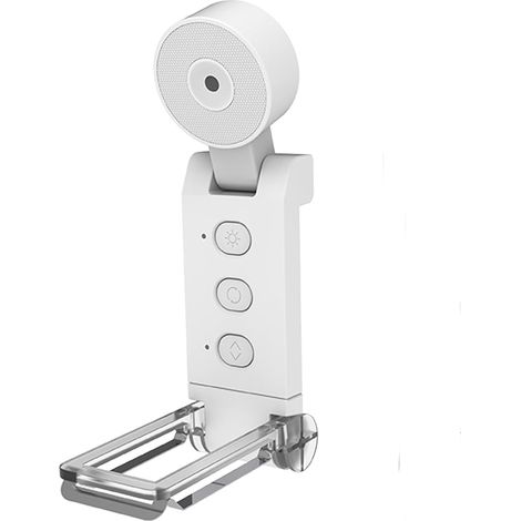 Lampe de lecture à pince rechargeable par USB,  lampe torche avec minuterie, idéale pour les amoureux des livres et les voyages (blanche)