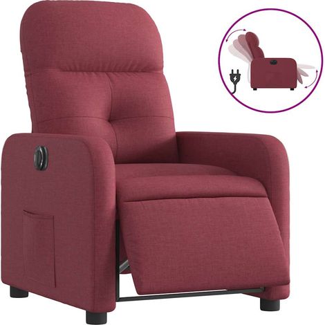 Fauteuil de Salon,Chaise,Fauteuil inclinable électrique Rouge bordeaux Tissu CFW689978 (1/5)