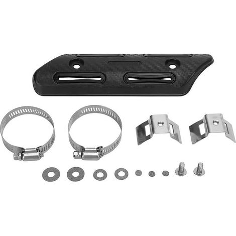 Exhaust Heat Protector, Exhaust Pipe Heat Shield Insulation Cover for Motorcycles 4 Stroke ATVs UTVs Off-Road Vehicles (Black) (1/5)