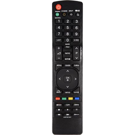 Télécommande noire de remplacement pour téléviseur LG AKB72915207 (1/5)