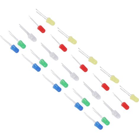 1000 LED-Set, 5 mm, rund, sortiert, 5 Farben (1/5)