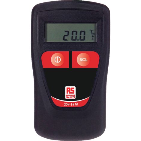 Thermomètre numérique RS PRO, 1 voie de mesure pour E, J, K, N, R, S, T ( Prix pour 1 ) (1/2)